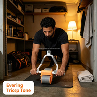 Rouleau Abdominal Automatique à Rebond pour Entraînement Corporel Efficace à Domicile – Idéal pour Hommes et Femmes Adultes