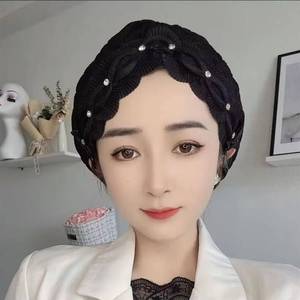 High-quality ethnic cotton Muslim headscarf, comfortable closed headscarf style, elastic <b>hat</b>, suitable <b>for</b> women's fashion - Product Image 6