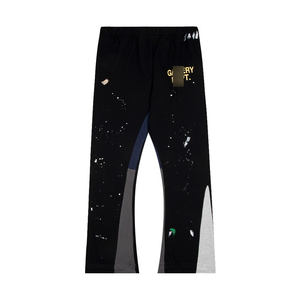 <span class=keywords><strong>Pantaloni</strong></span> Casual <span class=keywords><strong>Lunghi</strong></span> da <span class=keywords><strong>Uomo</strong></span> in <span class=keywords><strong>Cotone</strong></span> Ispirati alle Gallerie, con Stampa Graffiti a Schizzi d'Inchiostro Dipinti a Mano e Patchwork - Product Image 4
