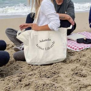 กระเป๋าผ้าแคนวาสขนาดใหญ่พิเศษสำหรับเดินทาง ปรับแต่งได้ พร้อมหูหิ้ว โปรโมชั่น - Product Image 3