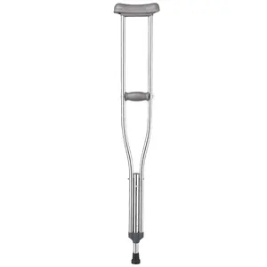 高齢者および高齢者のための障害リハビリテーション医療用アルミニウムタイプ調節可能な松葉杖厚みのあるアルミニウム杖