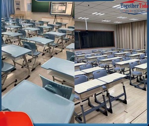 Muebles Escolares Modernos al por Mayor, Juego de Sillas Metálicas Resistentes para Estudiantes, Salón de Clases, Oficina, Aplicaciones en el Aula - Product Image 6