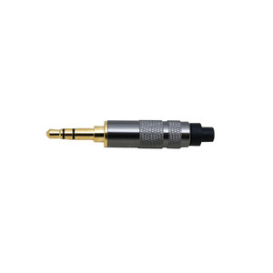 3.5mm Audio <b>Plug</b> Three Pole Headphone <b>Adapter</b> Titanium Gray Matte Silver DIY Connector - Product Image 5