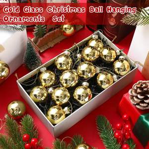 Bola de Navidad de plástico brillante de 4cm-20cm, Bola de Navidad de plástico brillante, bola de Navidad chapada brillante, adornos de árbol - Product Image 2