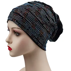 Zifeng OEM Turbans For Ladies Hot Sale New Style Indian Women's Diamond Turban Muslim Cap