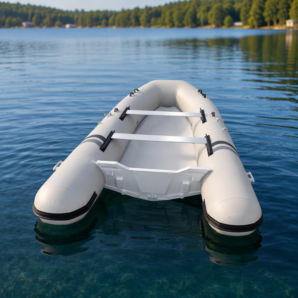 360CM Aluminum Hull RIB Boat PVC or Hypalon 6-Person Capacity Rowing ...