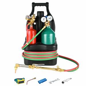 Uweld Venta caliente American Type Set Kit de soldadura de gas portátil de 4L <span class=keywords><strong>Oxygen</strong></span> 2L Kit de tanque de soplete de soldadura de acetileno para HVAC/R - Product Image 2