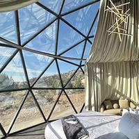 Tente de glamping de dôme géodésique du toit 6M de dôme à vendre fabriqué en Chine