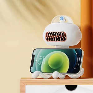 Ventilatore Portatile LED Ricaricabile con Design Carino, Mini Ventilatore per Aromaterapia e Passeggino, Multifunzione con Supporto per Telefono - Product Image 5