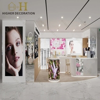 Vitrine de présentation de luxe minimaliste moderne pour magasin de cosmétiques, meuble de présentation de cosmétiques
