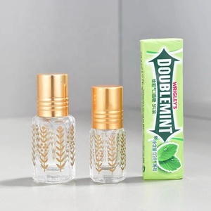 Top Grade 3Ml 6Ml <span class=keywords><strong>12Ml</strong></span> Rỗng Vàng Bát Giác Tinh Dầu Con Lăn Chai Mỹ Phẩm Lá-Mô Hình Thủy Tinh Cuộn Trên Chai Nước Hoa - Product Image 3