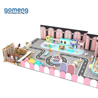Série Macaron : Équipement de terrain de jeu intérieur, structure d'escalade, aire de jeux intérieure moderne, aire de jeux intérieure commerciale