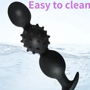 Perlas anales de silicona con bola incorporada, masajeador de próstata, juguetes de masturbación para adultos - Product Image 6