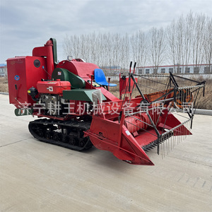 Mini Moissonneuse-batteuse 35 CV à moteur diesel pour blé et riz, multifonctionnelle à chenilles - Product Image 1