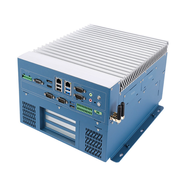 Industrial Chassis Ai Applications Core I3/i5/i7/i9 Lake-S Fanless Embedded Mini PC with Wide Temperature Range