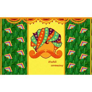 Bandera Vibrante Impresa Digitalmente de 5x8 Pies para Festivales, Fondo Personalizado para Escenarios de Bodas, Decoración para Eventos y Celebraciones Culturales - Product Image 2
