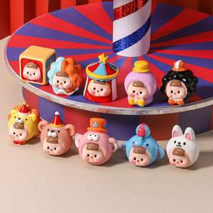 Nouveauté 2025 – Breloques et pendentifs DIY pour porte-clés, accessoires mignons en lucite peinte, couleurs mélangées, motifs de dessins animés, irréguliers, vente en gros à prix abordable - Product Image 2