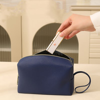 Sac de voyage promotionnel Ranguo pour maquillage, logo personnalisé, cuir PU imperméable, fermeture éclair carrée, pochette pour pinceaux cosmétiques, usage professionnel