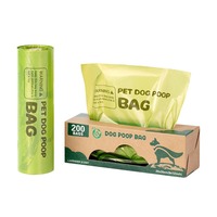Offre Spéciale Grande Pull 100% Anti-fuite Pet Merde Compost Déchets Sac Ensemble Biodégradable Compostable Chien Merde Sacs pour Chien