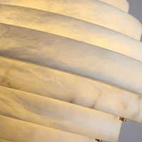 Lustre LED en albâtre de haute qualité pour villa, hôtel, restaurant, vente chaude en Espagne