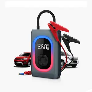 Car Battery Jump Starter Air Compressor Inverter Built-in 12000Mah High Rate Lithium Battery With 12V 1000A