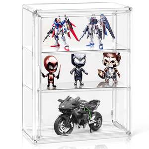 DAYOOH Şeffaf Plastik Oyuncaklar El Yapımı Sergi Kutusu İstiflenebilir Masaüstü Düzenleyici 2 Katlı Aksiyon Figürleri Sergi Konteyneri - Product Image 4