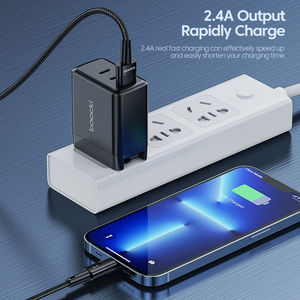 Câble métallique Toocki 2.4A Charge rapide 480 Mbps Transfert <span class=keywords><strong>de</strong></span> données haute vitesse <span class=keywords><strong>Fil</strong></span> flexible durable pour la protection des appareils iPhone - Product Image 3