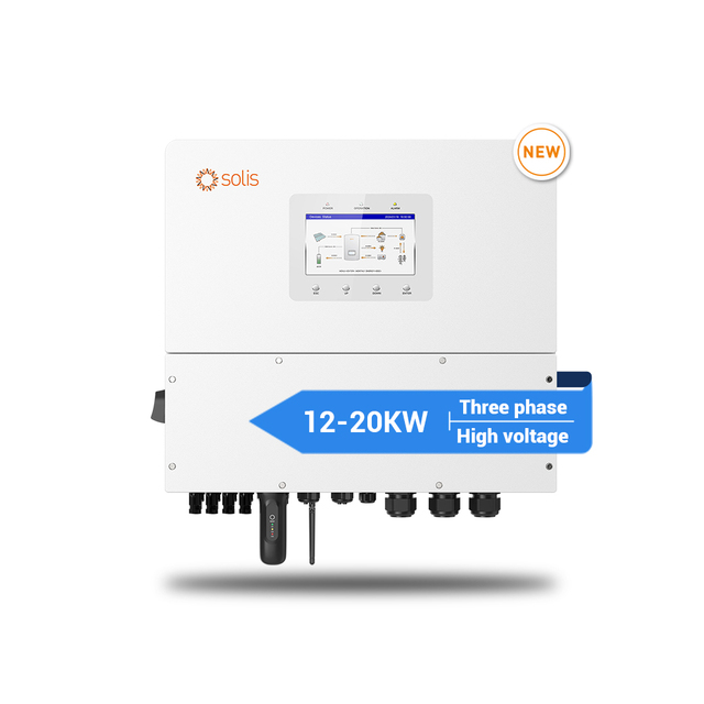 Solis 3 Phase High Voltage Solar Inverter 12K 15K 20K Support Multi Unit Parallel Operation 4 MPPT Design