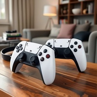 Manette de jeu sans fil double en gros, blanche, connexion 2.4G un-vers-deux, prise EU, console de jeu TV domestique