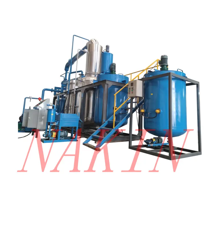 Waste Oil Purify Distillation Black Engine Oil Recycling /Used Industrial Oil Refining Unit