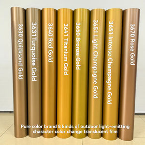 <span class=keywords><strong>Film</strong></span> métallique transparent doré économique pour boîte à lumière, avec changement de couleur des lettres lumineuses, Yanghe Dream Blue - Product Image 3