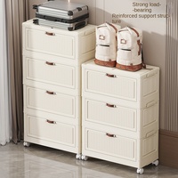 Armoire de rangement en plastique, organiseur de vêtements, armoire de rangement à clapet pour chambre à coucher, salon, casier pour collations, jouets, articles divers