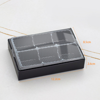 Emballage personnalisé de luxe exclusif en carton recyclé transparent de qualité alimentaire pour mini barres de chocolat, avec pelliculage mat et gaufrage