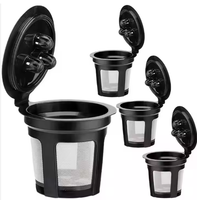 Filtres à café réutilisables K-Cup Keurig 200mL de qualité alimentaire écologique facile à utiliser et à nettoyer outils portables pour le café et le thé