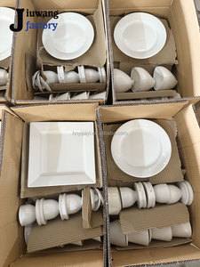 Vente de liquidation B2B : Stock mixte de vaisselle en céramique blanche irrégulière (assiettes, bols) – Vente directe par tonne - Product Image 3