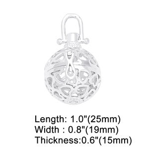 ASJEWELRY Plaqué Or Souhaitant Boules Creux Coeur Harmonie Carillon Ange <span class=keywords><strong>Bola</strong></span> Collier Pendentifs pour <span class=keywords><strong>Grossesse</strong></span> 2506 Pdtb407 - Product Image 5