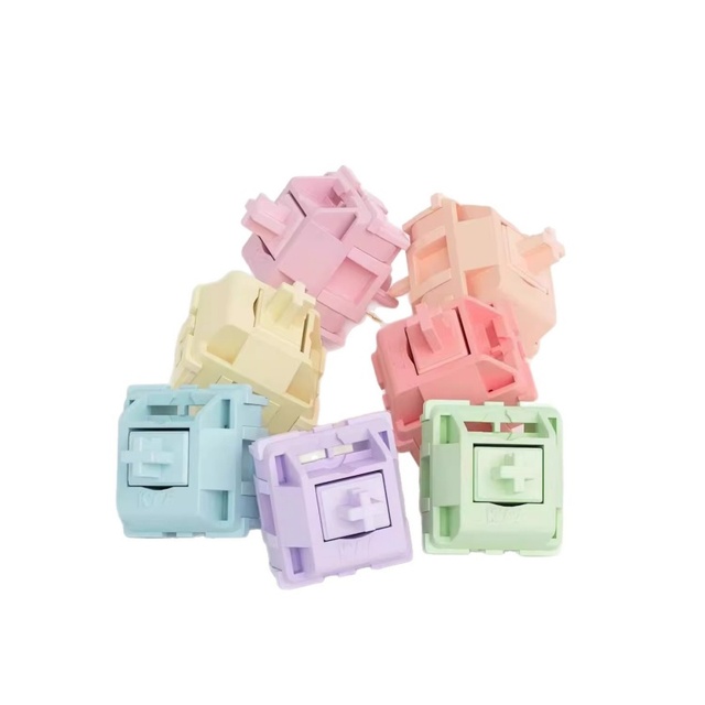 Wholesale Cross-Border KTT Macaron Linear and Tactile Mechanical Keyboard Switches Custom Keyboard Colorful Switches