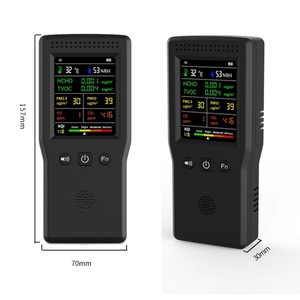 Medidor de Calidad del Aire 9 en 1, Detector de Temperatura, Humedad, CO2, PM2.5, PM10, <span class=keywords><strong>HCHO</strong></span>, TVOC, CO, CO2, AQI, con Pantalla LCD a Color y Retroiluminación - Product Image 5