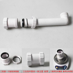 40 MM Straight Kitchen Pipe Coupling for Straight Pipe Connector 40mm PVC Pipe Adapter Waste Compression Straight Connector - Product Image 4