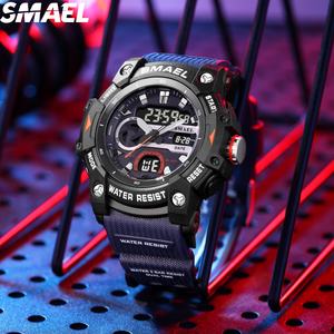 Montre numérique étanche en plastique, dernière montre multifonctionnelle SMAEL 8086, double affichage, montre de sport étanche, chronographe - Product Image 1