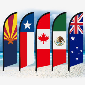 <span class=keywords><strong>Arizona</strong></span> için Ulusal Kurumsal Tarz Polyester Swooper Plaj Bayrağı Özel Baskılı Promosyon XZBN Markası - Product Image 6