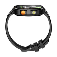 Reloj Inteligente Deportivo Económico para Exteriores con Contador de Pasos, Monitor de Ritmo Cardíaco, Llamadas Telefónicas, Esfera Cuadrada KT89, Reloj Inteligente para Hombre con Linterna
