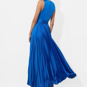 Vestido Maxi de Verano para Mujer, Cintura Alta, Línea A, Nueva Moda 2025, Plisado, Sexy, Elegante, para Fiesta - Product Image 2