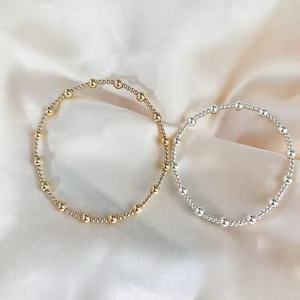 Fine Permanent Jewelry 14k <strong>Gold</strong> Filled <strong>Beaded</strong> <strong>Bracelet</strong> 925 Sterling Silver Beads <strong>Bracelets</strong> for Women Gifts Wholesale - Product Image 5