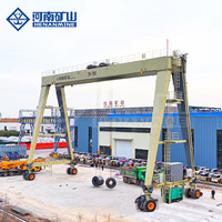Nouvelle Conception Grue Poutre Double à Roues en Caoutchouc Sans Rails 30t 40t 50t pour la Manutention d'Objets
