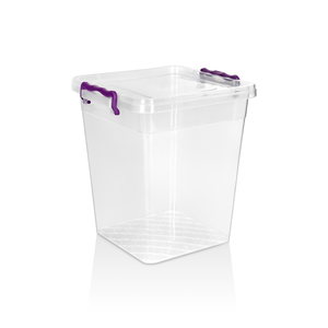 15000ml Deep Plastic Storage Box with Lid Clear Organizer for Kitchen Pantry Home Office Jewelry & Clothing Storage - Product Image 1