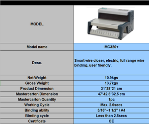 Hot Selling Products Automatic Electric Wire Closer Small <strong>Book</strong> <strong>Binding</strong> <strong>Machine</strong> - Product Image 2