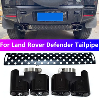 Embout d'échappement de voiture DEX pour Land Rover Defender 90 110 2020-2025 haute qualité SS304 2.0T 3.0T silencieux buse d'échappement tuyau d'échappement