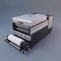 Machine à secouer la poudre avec bande en maille de 60 cm pour imprimante DTF à 2 têtes avec système de chauffage par aspiration sous vide
