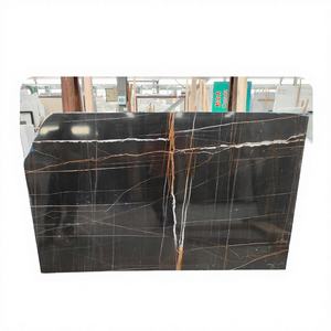 Lauren <b>Black</b> Gold Marble Polished Slabs Countertops <b>Vanity</b> Top Wall Panel Floor Tiles Dining <b>Table</b> Hotel Modern Durable - Product Image 1